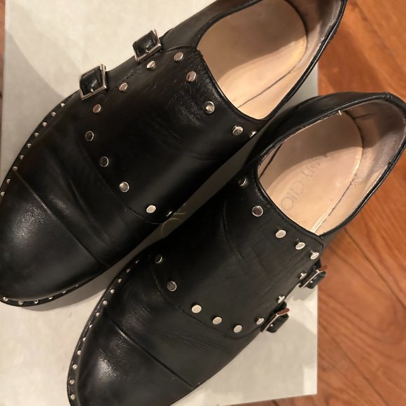 Jimmy Choo Black Studded Women's Shoes - Picture 3 of 6